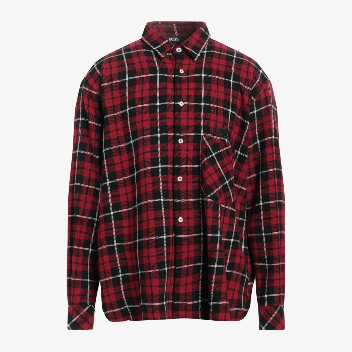 GCDS Checked Flannel Shirt — Красный