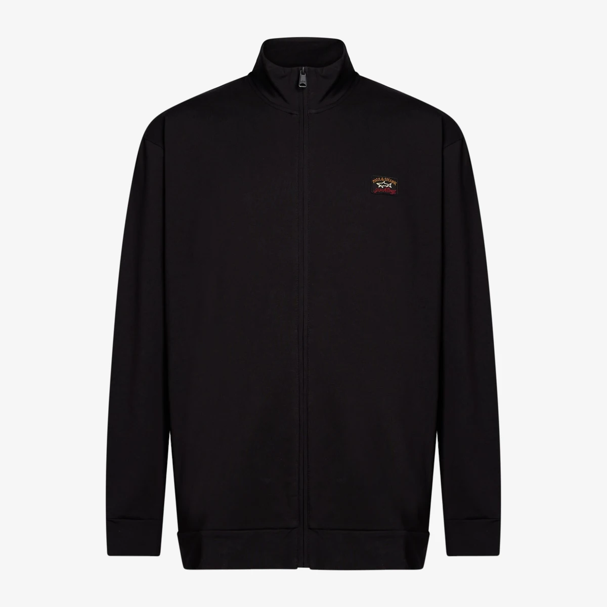 Paul & Shark Logo Patch Zip-Up Sweatshirt — შავი