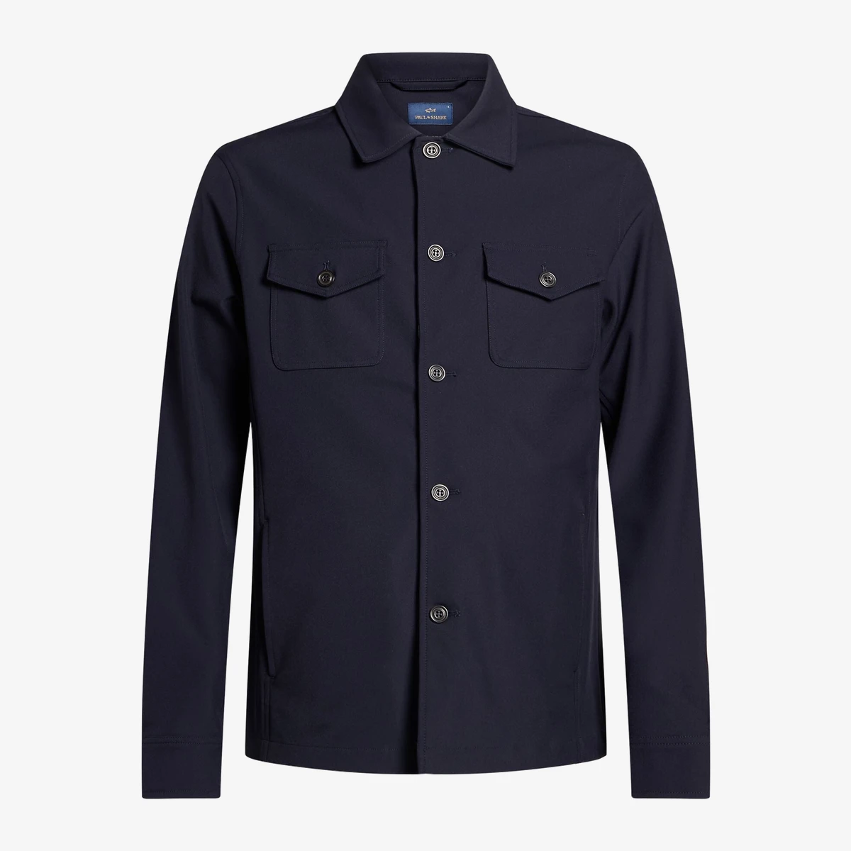 Paul & Shark Stretch Technical Shirt Jacket in Navy