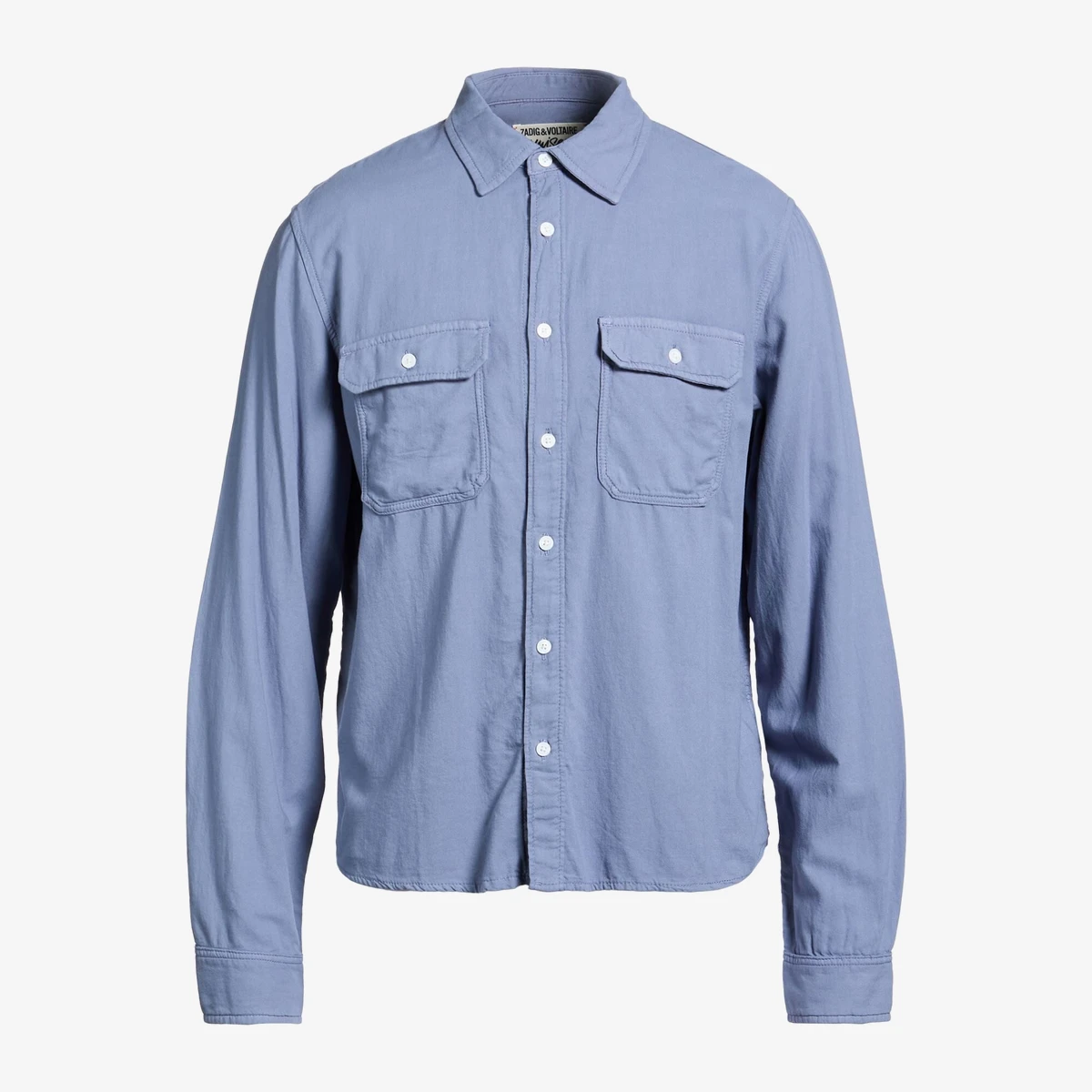 Zadig&Voltaire Twill Utility Shirt in Light Blue