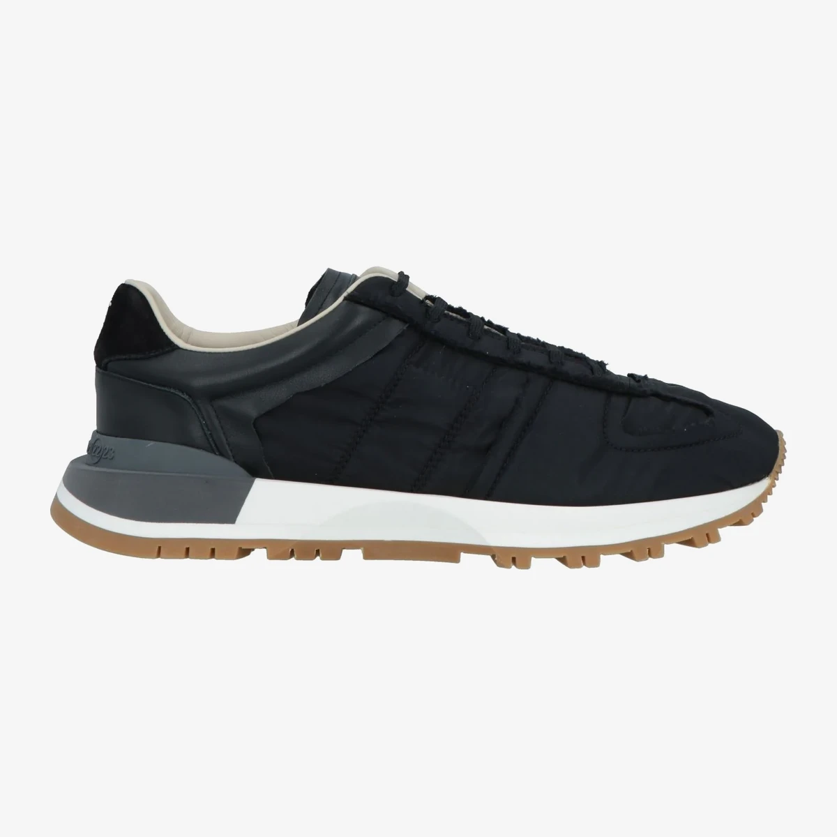 Maison Margiela Leather and Nylon Runner Sneakers — შავი