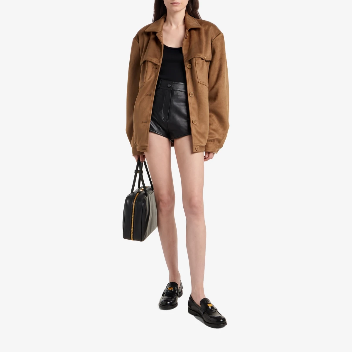 Hester Faux Suede Jacket ხედი 2
