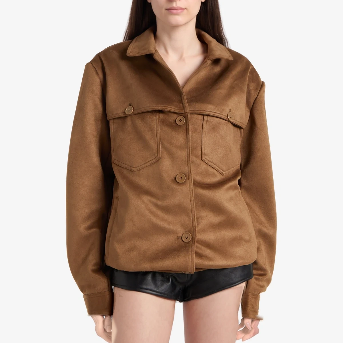 Hester Faux Suede Jacket ხედი 4