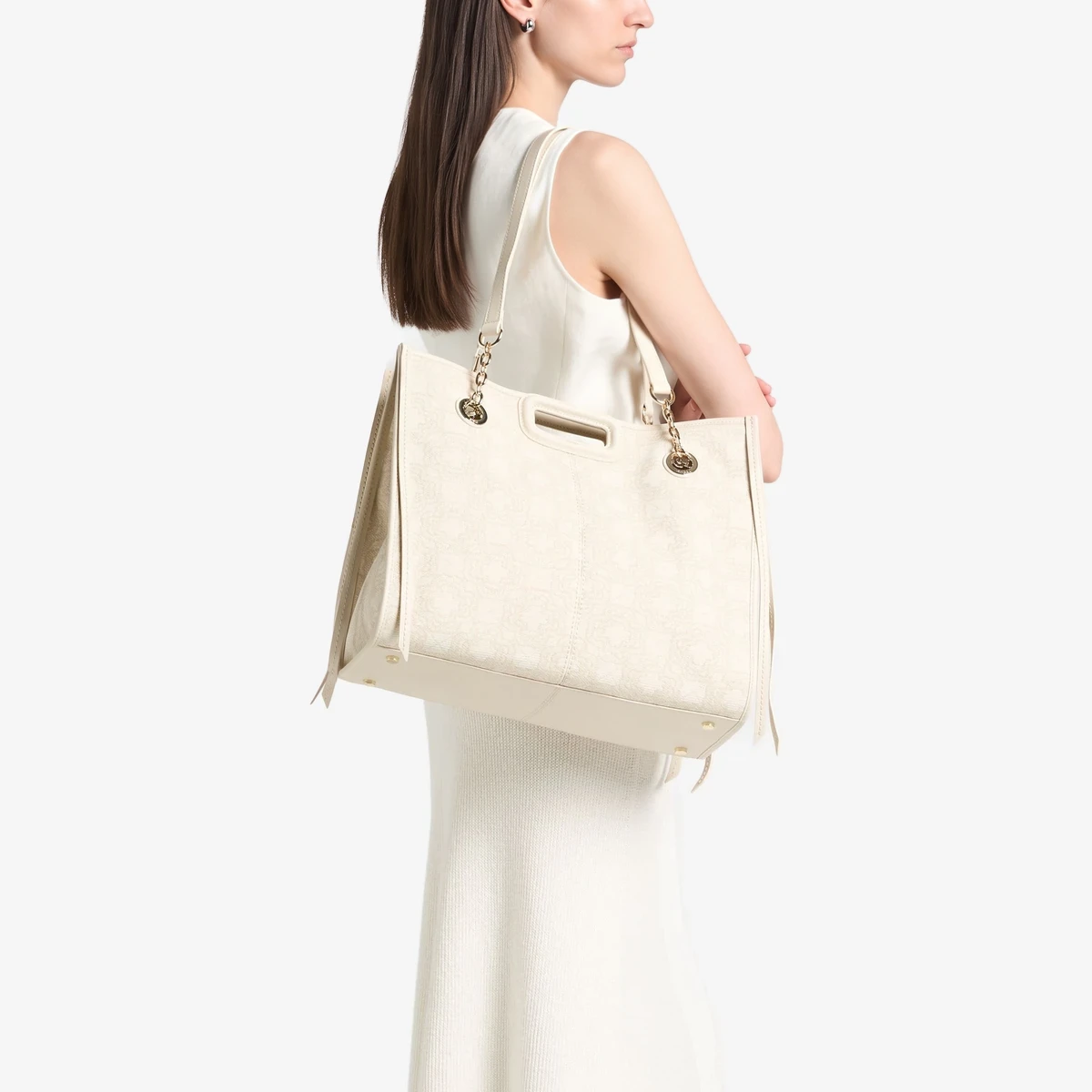 M Logo Jacquard Tote вид 3