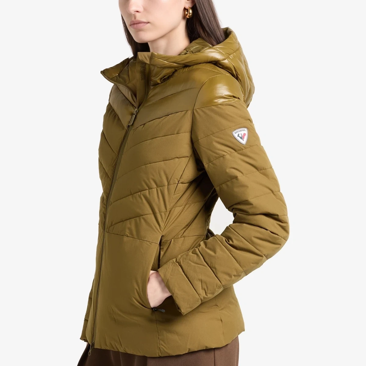 Hooded Quilted Jacket ხედი 4
