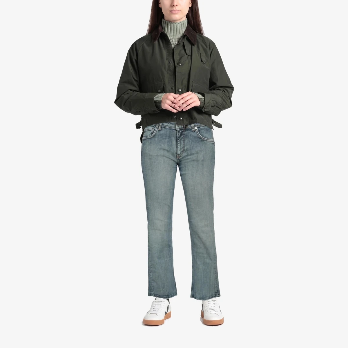 Mid-Rise Bootcut Jeans вид 2