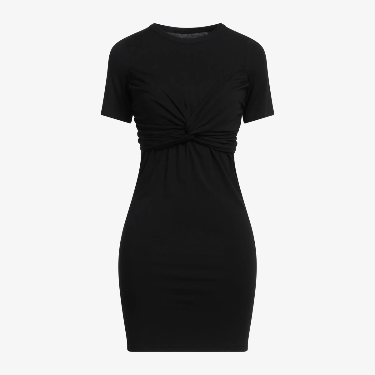 Zadig&Voltaire Twist-Front Jersey Mini Dress in Black