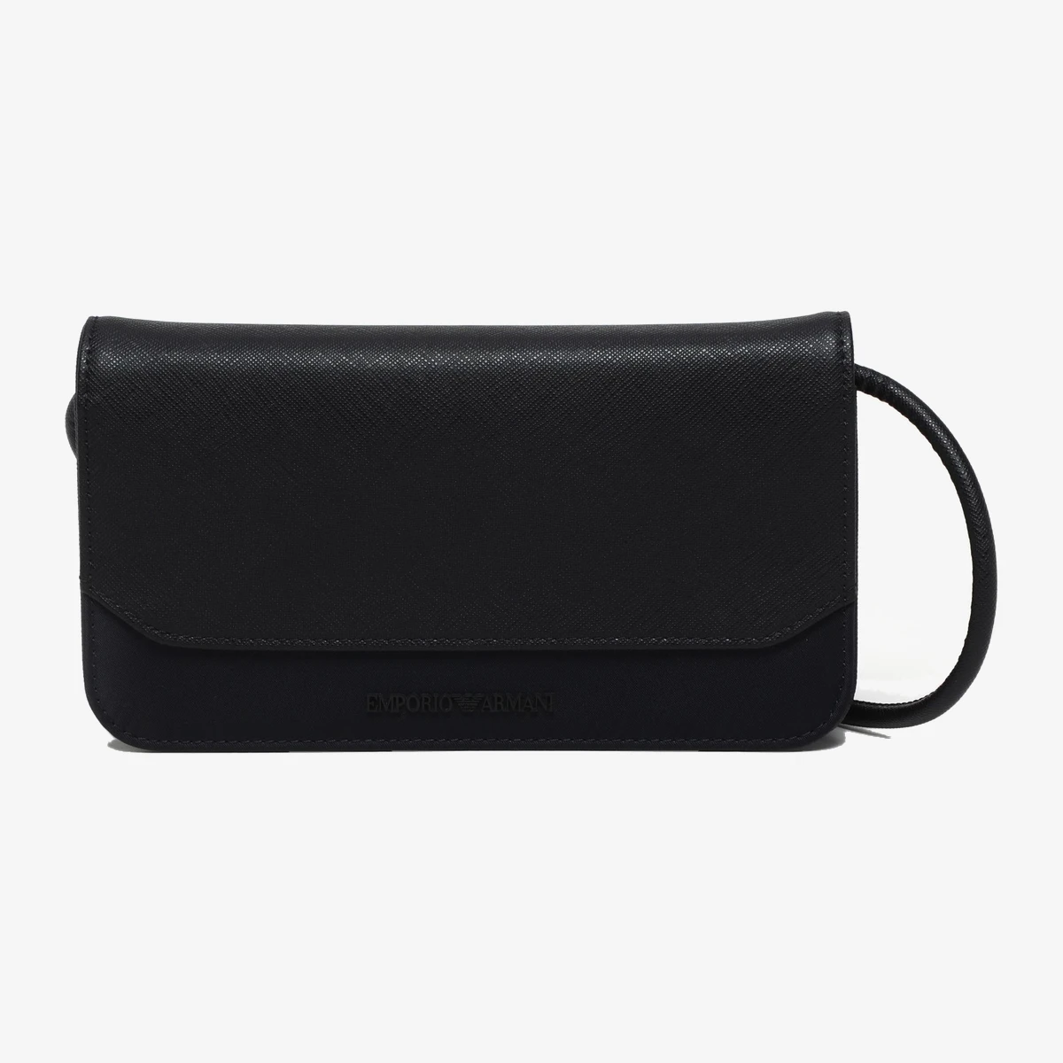EMPORIO ARMANI Leather Document Holder in Navy