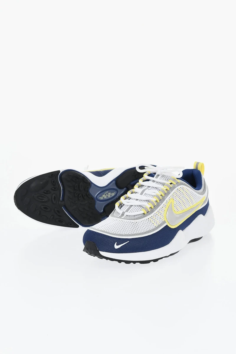 Nike Low-Top Sneakers AIR ZOOM SPIRIDON SP In Perforated Fabric With Silver Logo in Blue