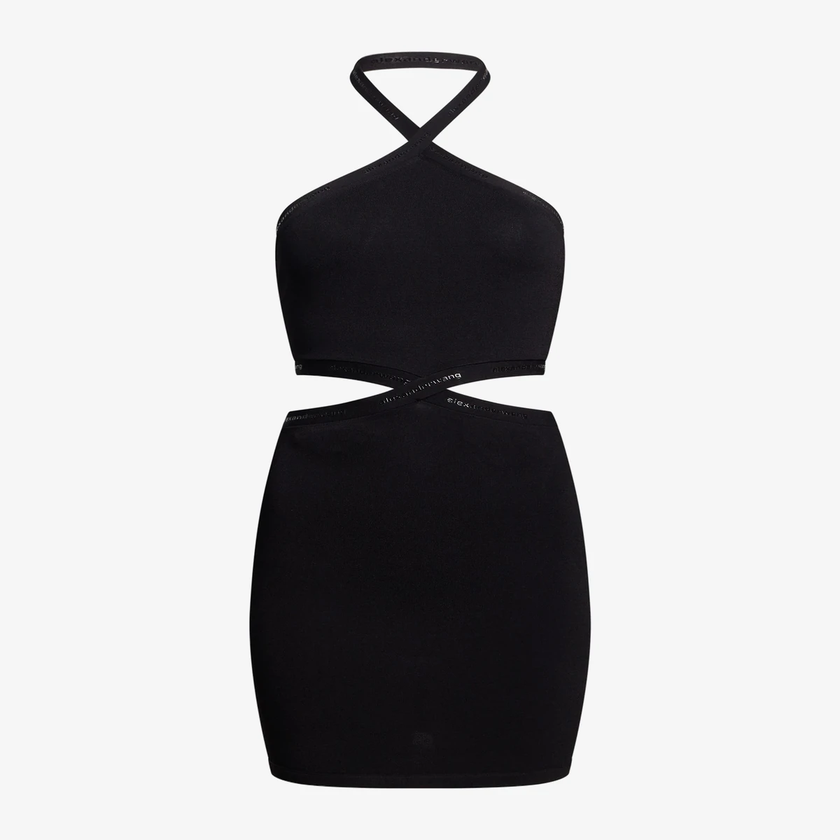 Alexander Wang Halter Cut-Out Mini Dress — Чёрный