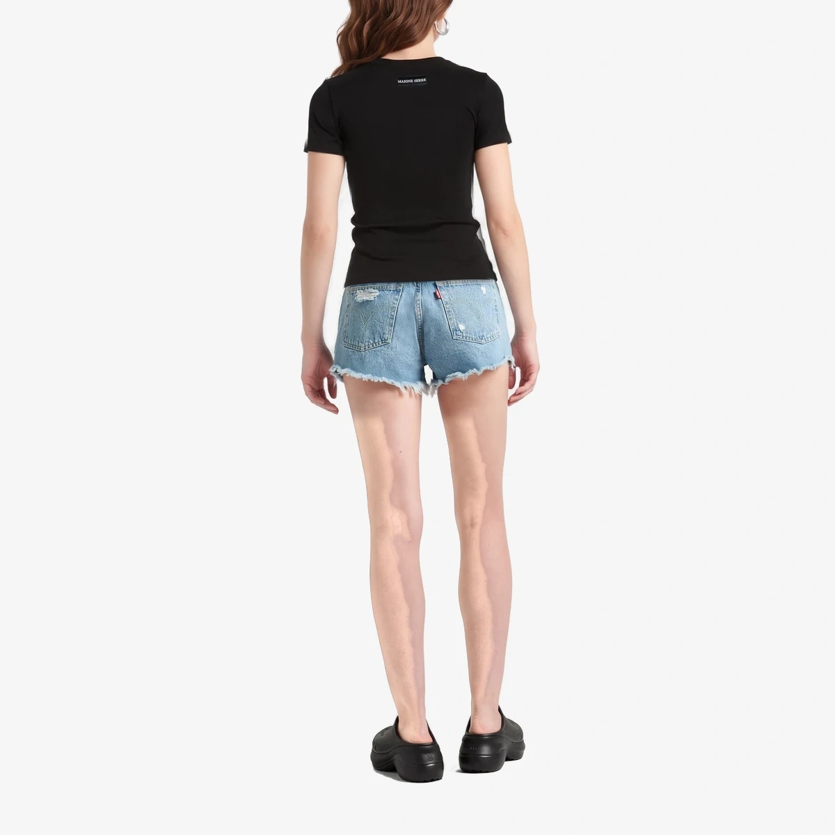 Crescent Moon Logo Rib T-Shirt ხედი 3