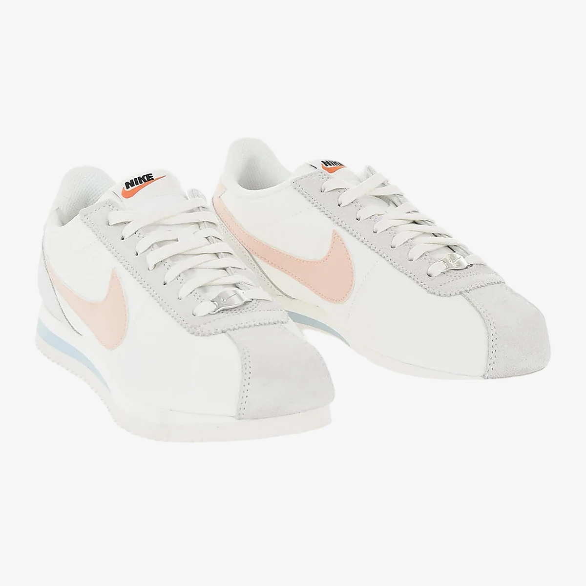 Nike Fabric And Suede Low-Top Sneakers CORTEZ Color Block in White